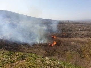 Пожар край пловдивското село Марково