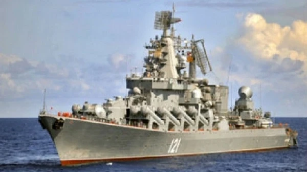 Флагманът на руската флота в Черно море - крайцерът Москва - е потопен вчера