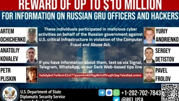 САЩ дават награда от 10 млн. долара за залавянето на шестима руски хакери