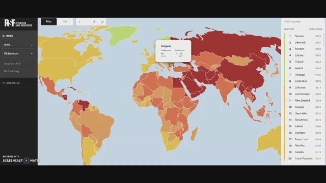 България се изкачва с 21 места в Индекса за свободата на словото