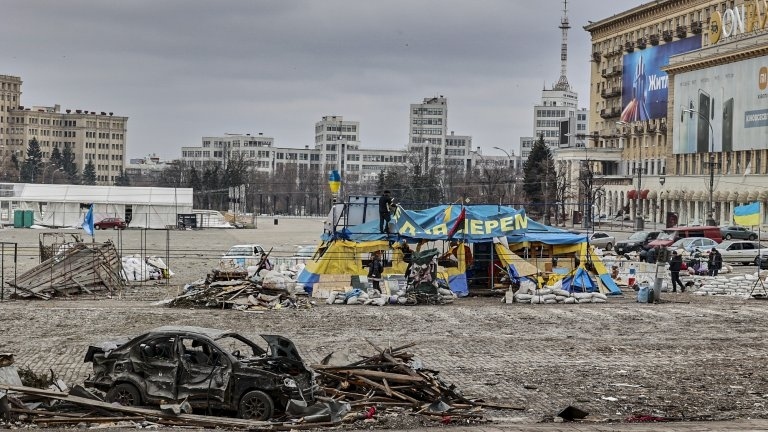 Киев: Войските, отбраняващи Харков, са на украинско-руската граница 