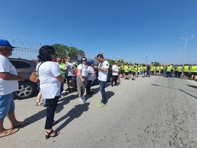Протест на превозвачите на граничен пункт Капитан Андреево