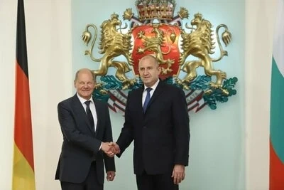 Президентът Румен Радев прие канцлера на Германия Олаф Шолц