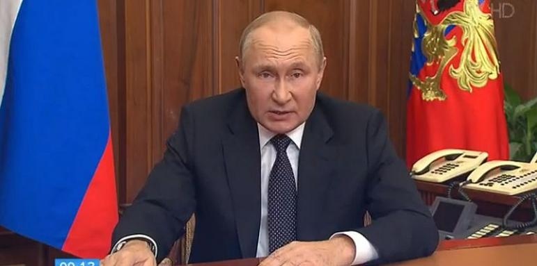 Президентът на Русия Владимир Путин изненадващо обяви частична военна мобилизация,
