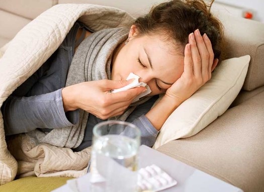 Най високи стойности на заболеваемост от грип и остри респираторни