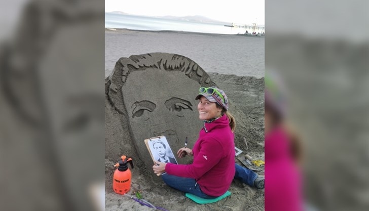 Британец и холандка изваяха Апостола на бургаския плаж