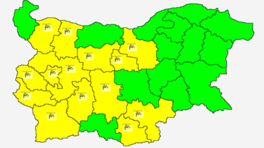 Времето днес: Преобладаващите максимални температури ще бъдат между 20° и 25°