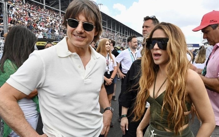 Шакира и Том Круз - опасно близки на Формула 1