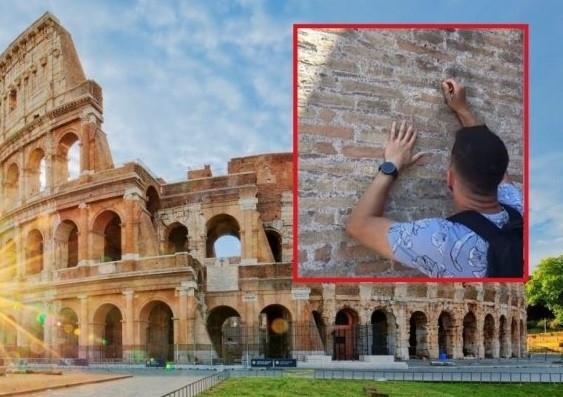 Рим за драскача по Колизеума: Що за образование има този човек
