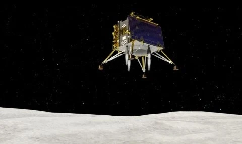 Индийският луноход измина първите си 8 метра на Луната