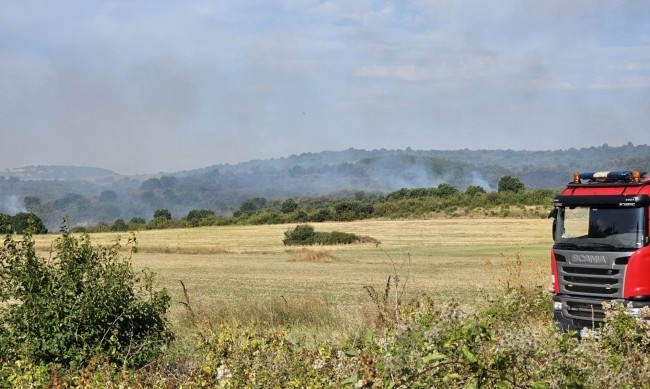 В Одрин се притесняват, че пожарът край Свиленград ще стигне до тях  