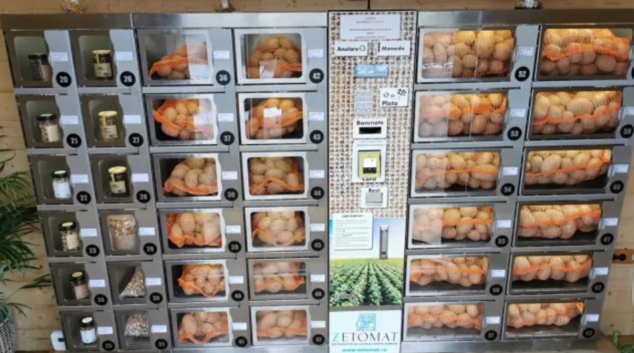 Фермер откри вендинг машина за картофи, ядки и мед