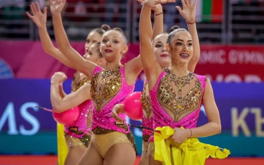 Българският ансамбъл по художествена гимнастика със злато и бронз във финалите на уредите на Европейската купа в Баку