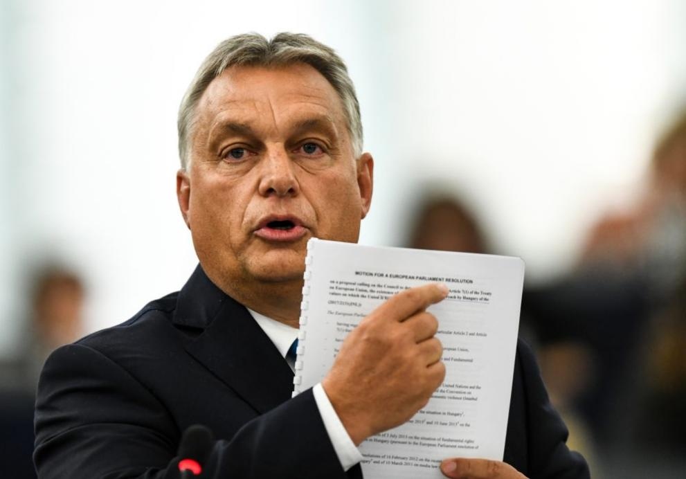 Виктор Орбан унгарският премиер заяви днес че не е в