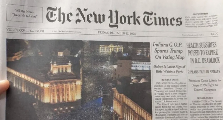 Протестите в България на първа страница на The New York Times